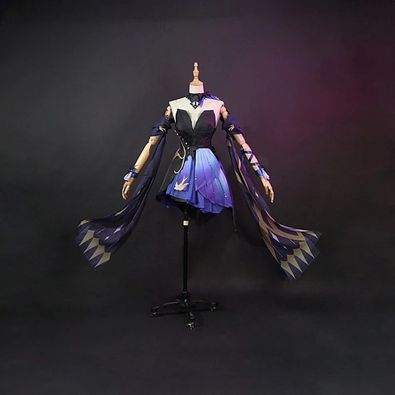 Genshin Impact Keqing Opulent Splendor Cosplay Costumes