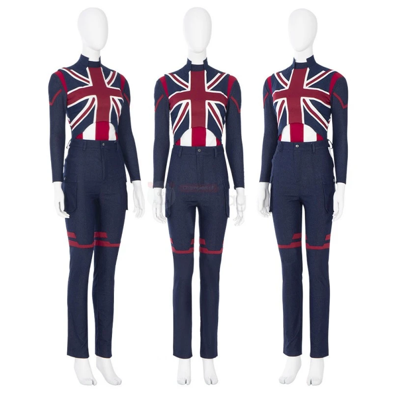 Captain Carter Costume What If Peggy Carter Cosplay Suit - Image 2