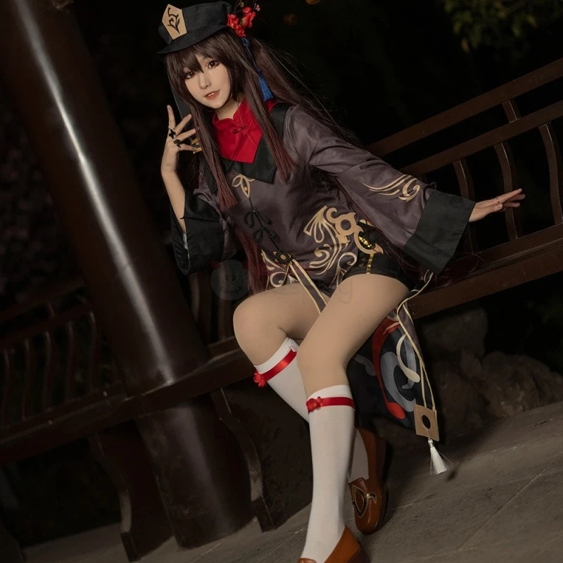 Hu Tao Costume Genshin Impact Cosplay Suit - Image 6