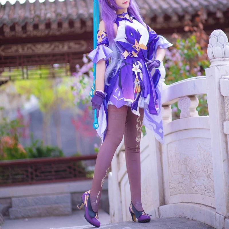 Keqing Costume Game Genshin Impact Cosplay Costumes - Image 3